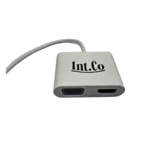 ADAPTADOR USB-C A HDMI/VGA Y USB-C PD INT.CO KQ-018