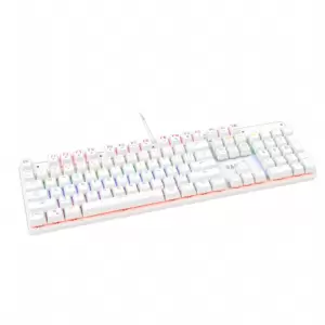 TECLADO RAPTOR FIRECLAW M104 RED WHITE