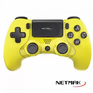 JOYSTICK PS4 NETMAK AMARILLO NM-P401-Y