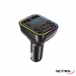 TRANSMISOR DE FM C/BLUETOOTH NETMAK NM-CAR38