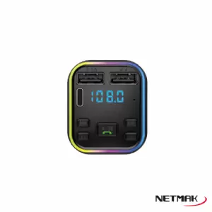 TRANSMISOR DE FM C/BLUETOOTH NETMAK NM-CAR38