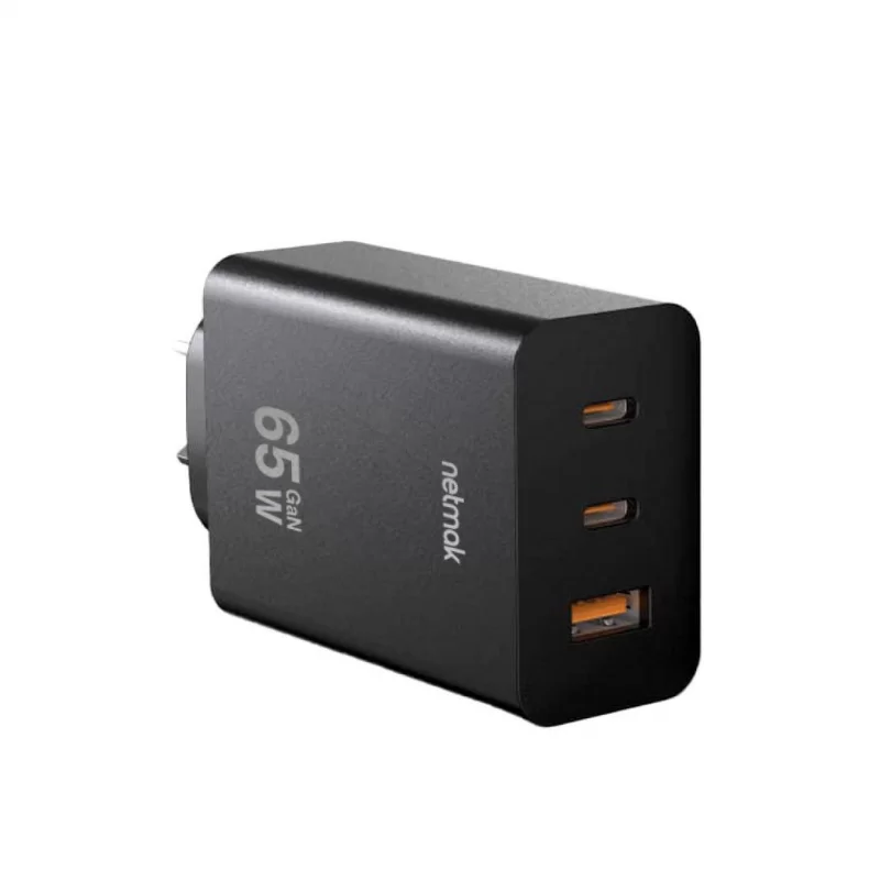 CARGADOR USB-C 65W TRIPLE NETMAK NM-CP42 C/CABLE