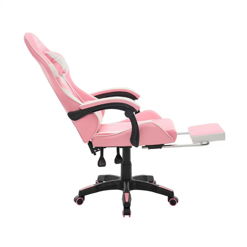 SILLA GAMER NETMAK NM-SG905-P C/APOYAPIES ROSA