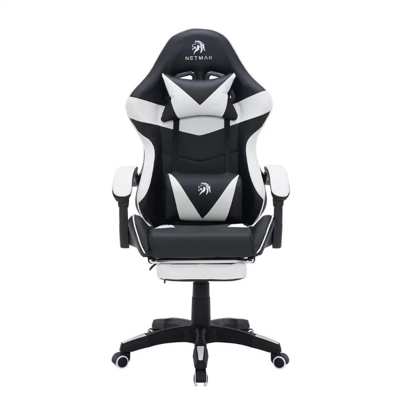 SILLA GAMER NETMAK NM-SG907 C/APOYAPIES Y MASAJEADOR
