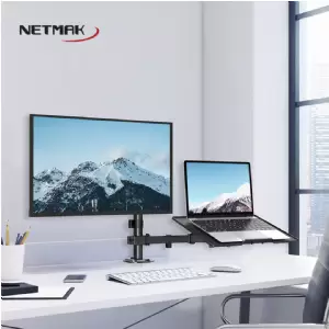 SOPORTE P/MONITOR Y LAPTOP NETMAK NM-ST26