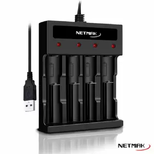 CARGADOR DE PILAS AA/AAA USB NETMAK NM-CH5