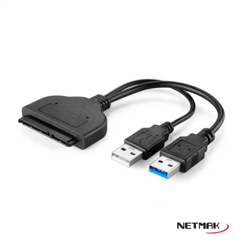 ADAPTADOR USB A SATA NETMAK NM-SATA3