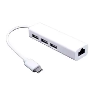 ADAPTADOR USB TYPE C A RED Y 3xUSB 2.0 NETMAK NM-TC40