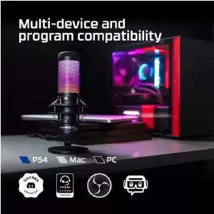 MICROFONO HYPERX QUADCAST S CONDENSADOR PC/PS4
