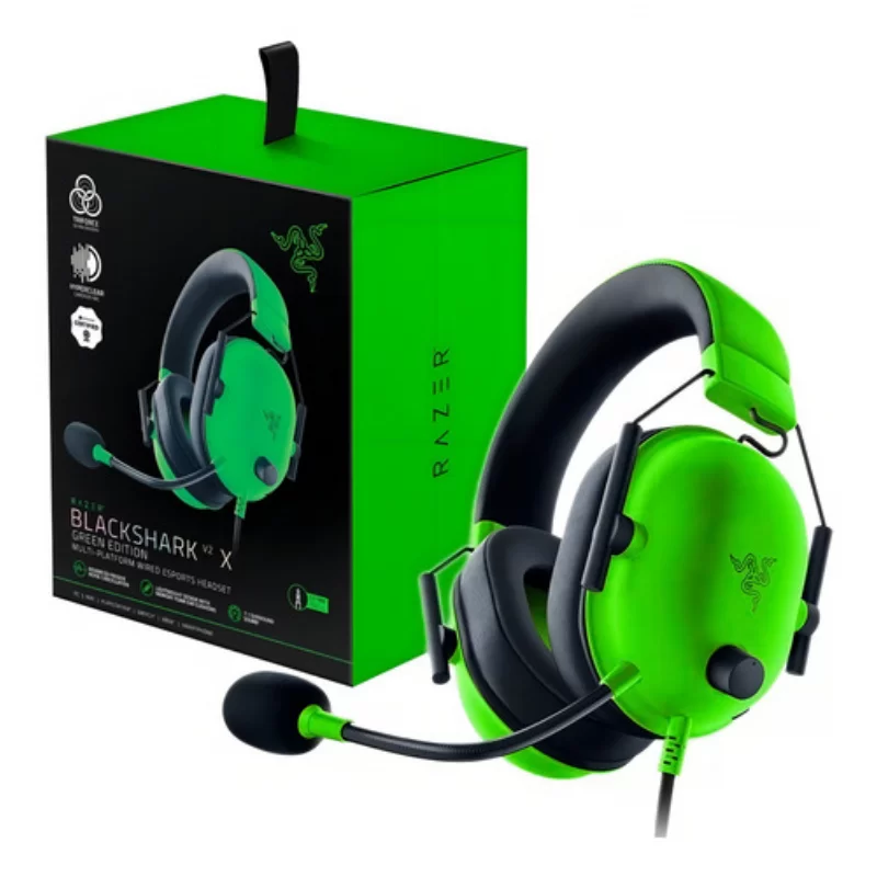 AURICULAR RAZER BLACKSHARK V2 X GREEN