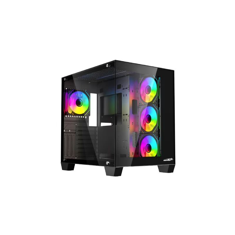 GABINETE SENTEY A35 BLACK 4 FAN ARGB