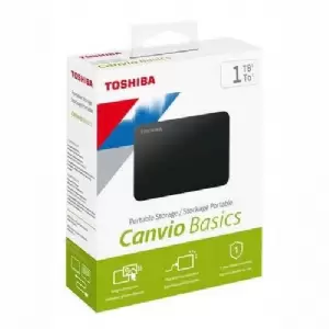 HDD PORTABLE USB 3.0 1 TB. TOSHIBA CANVIO BLACK