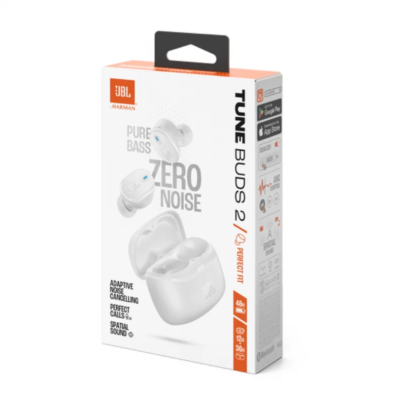 AURICULARES BLUETOOTH JBL TUNE BUDS 2 WHITE