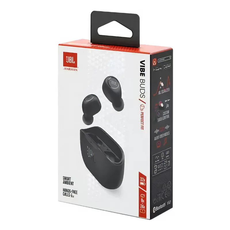 AURICULARES BLUETOOTH JBL VIBE BUDS BLACK
