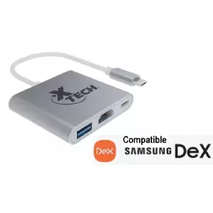 ADAPTADOR TYPE C 3 EN 1 XTX-565 (HDMI-USB 3.0-TYPEC)