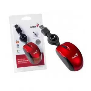 MOUSE MINI GENIUS MICRO TRAVELER RUBY