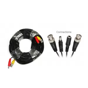 CCTV CABLE TENSION Y VIDEO 40 METROS C/CONECTORES