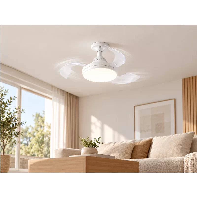 LAMPARA VENTILADOR RETRACTIL E27 NETMAK NM-VENT1
